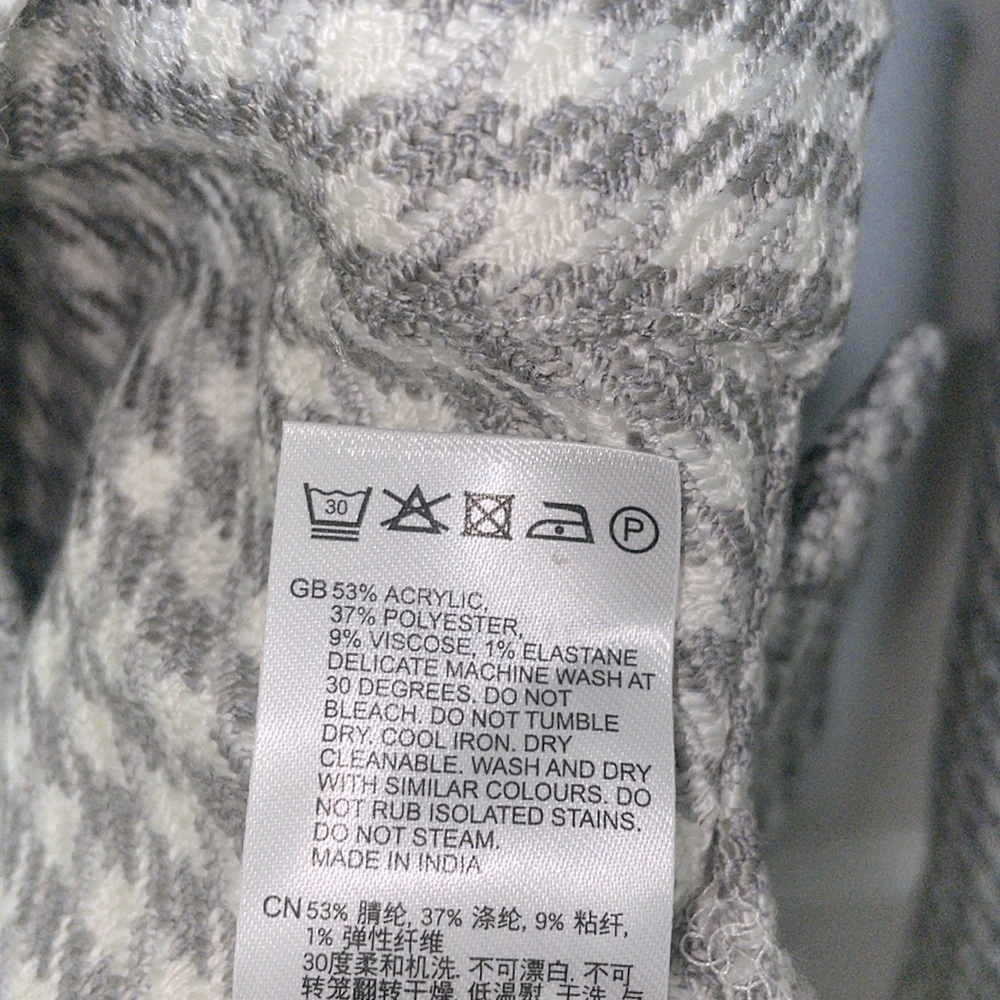 NWT REISS Naqua Dogtooth Twill Overshirt - Picture 12 of 12